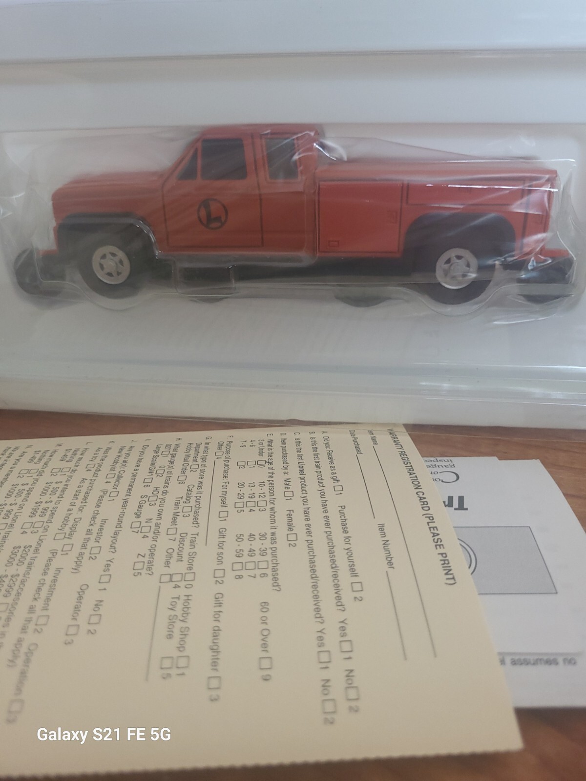 Lional Pickup Truck Collector Club Of America 6-52107