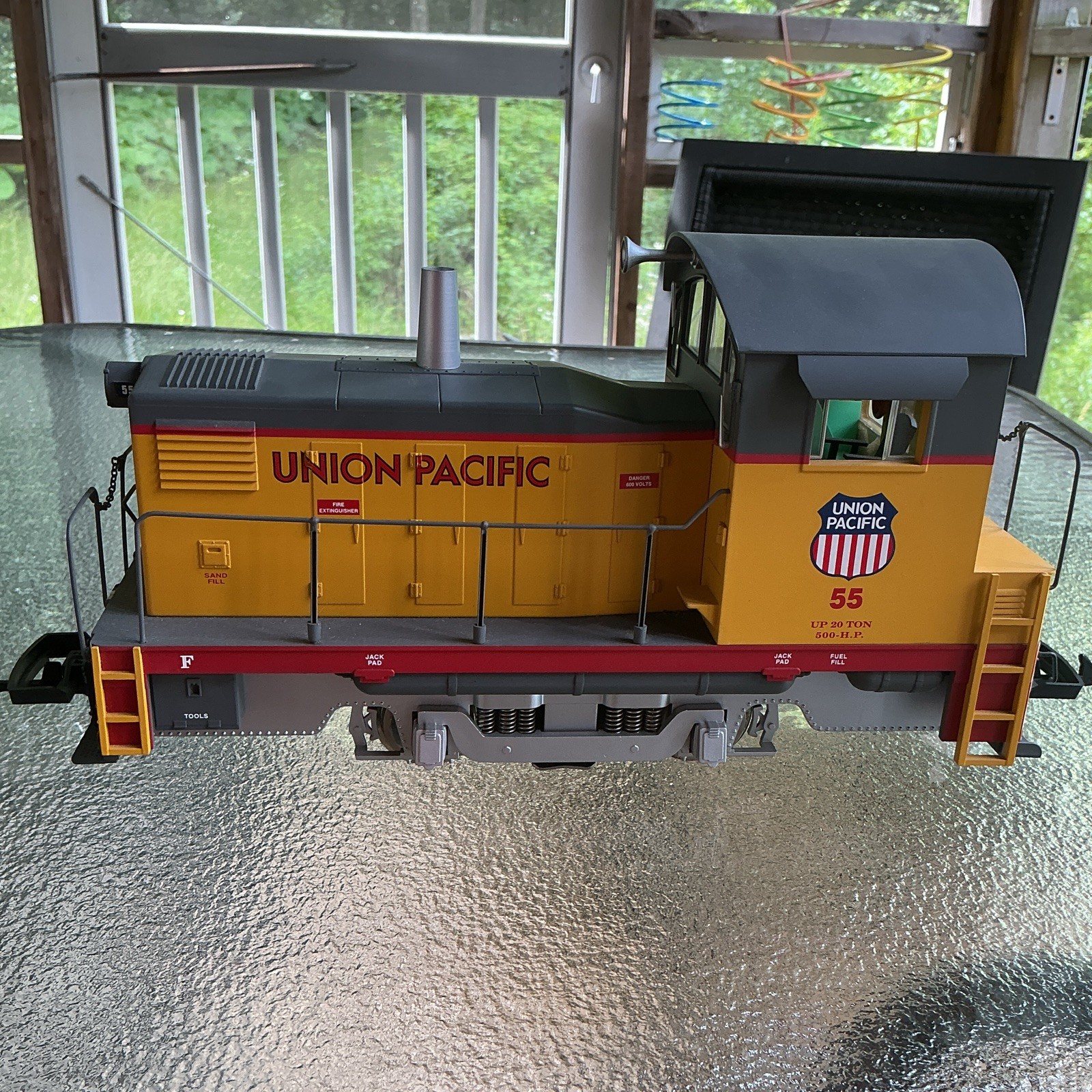 Union Pacific G Gauge Diesel Locomotive UP 55 Union Pacific Railroad Yellow