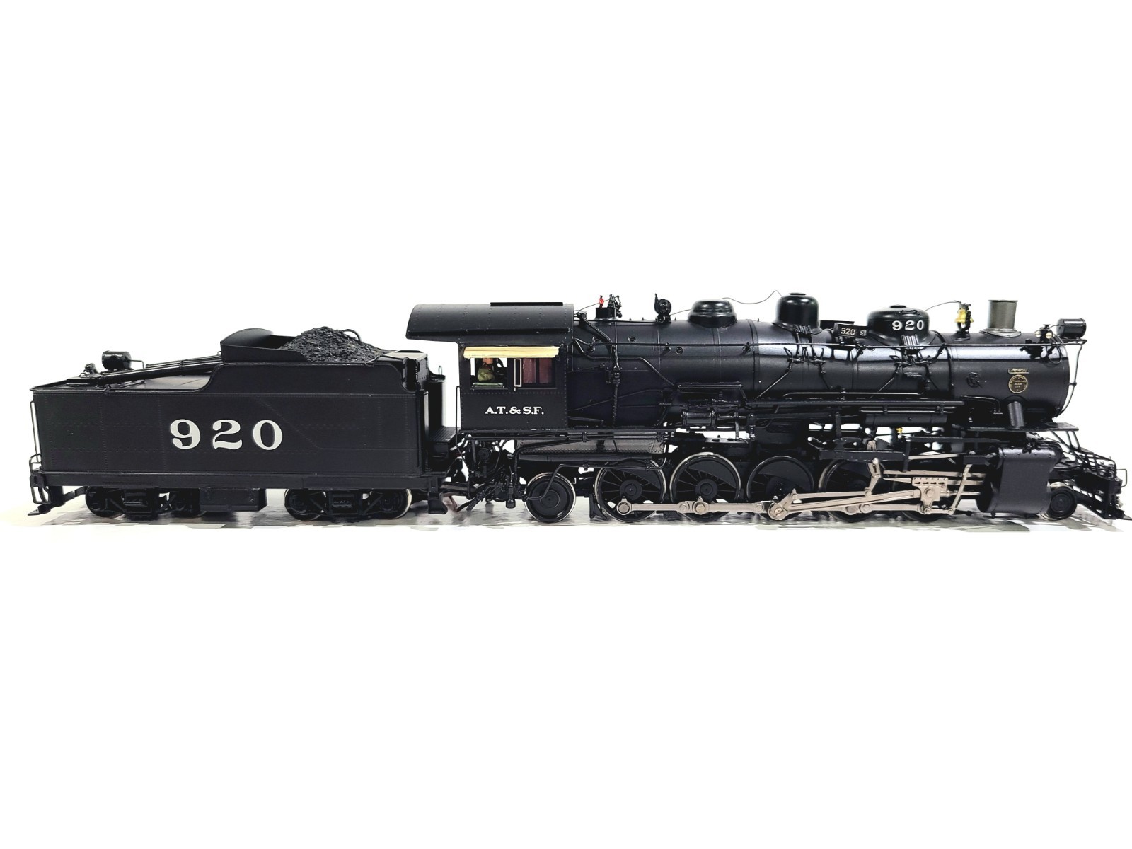 Division Point Boo-Rim AT&SF 2-10-2 Atchison Santa Fe #920 HO Brass #DP-3906 DCC
