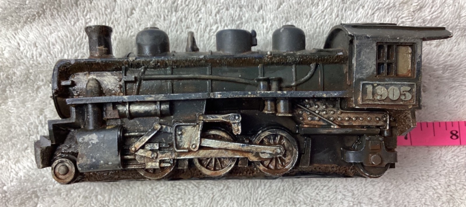 Vintage 1905 Die Cast Train Engine Rustic Prairie Engine 262 Railroad Locomotive