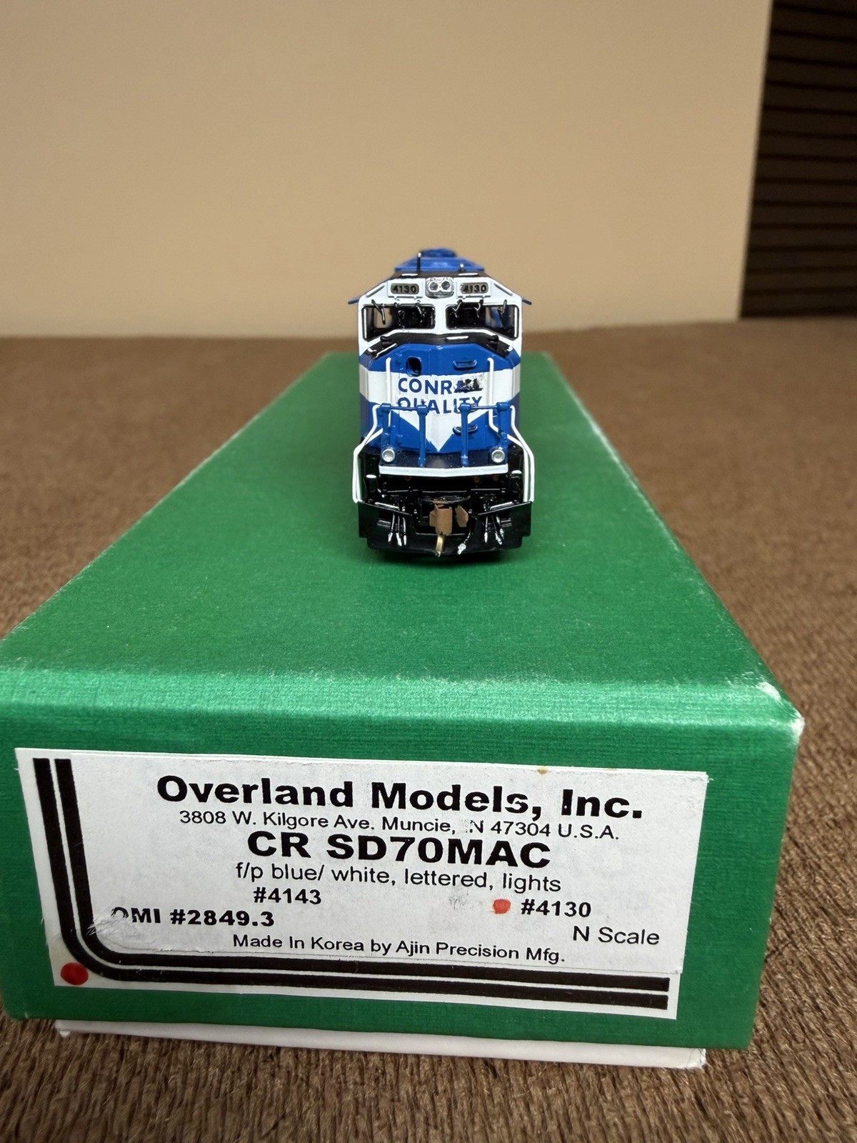 N Scale Overland Models Brass Conrail SD70Mac