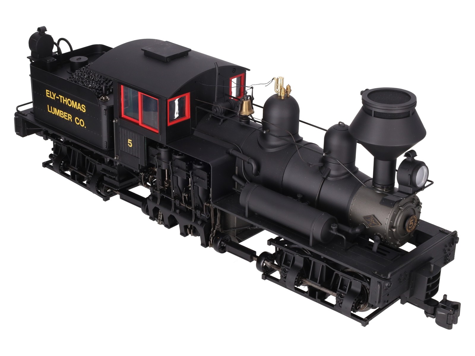 Bachmann 81198 G Gauge Ely Thomas 36-Ton Two-Truck Shay Steam Loco #5 w Sound EX