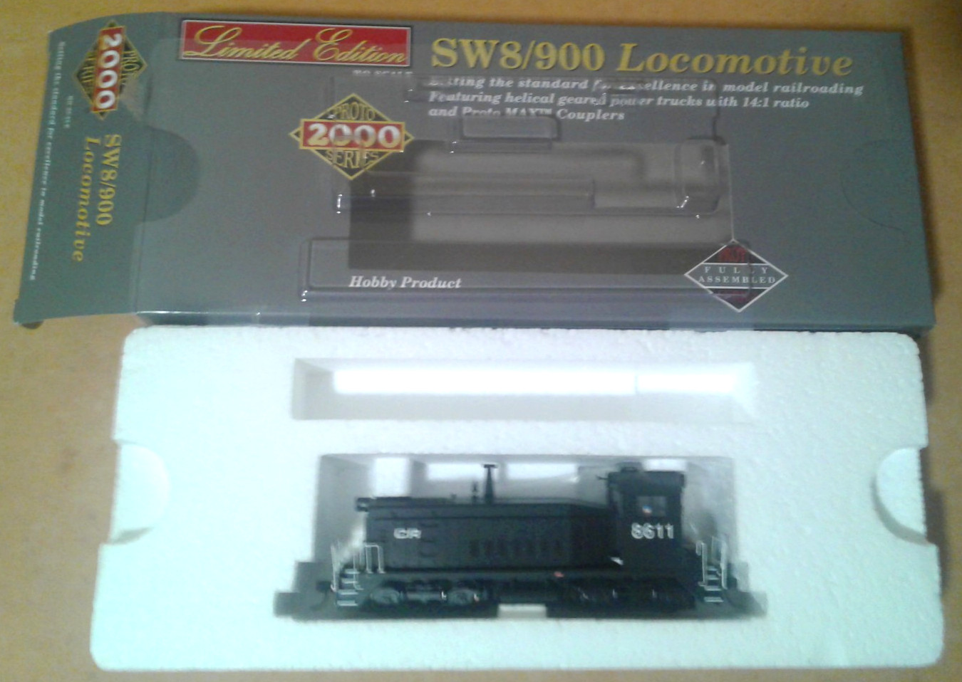 HO SCALE LIFELIKE PROTO 2000 EMD SW8 CONRAIL #8611 DCC & SOUND 920-41483