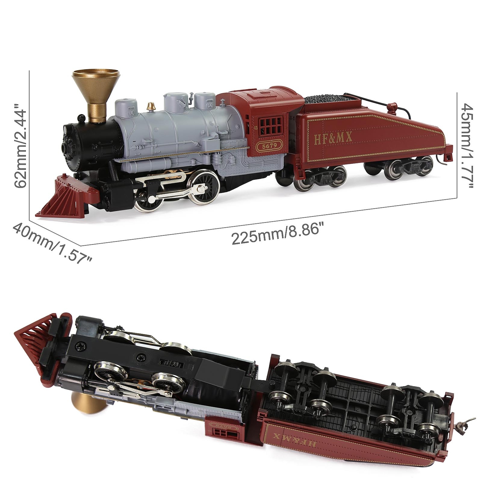 1 Unit Evemodel Train HO Scale 1:87 Model Railroad Steam Locomotives HCT8703