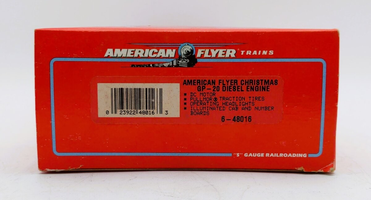 American Flyer 6-48016 S Scale Christmas GP-20 Diesel Engine #1225 LN/Box