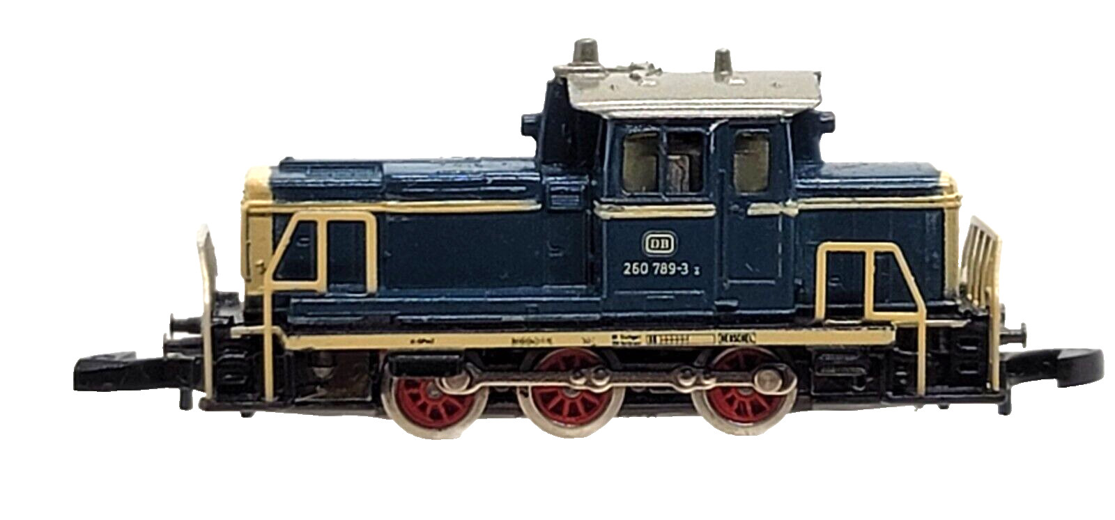 Marklin Z 8804 BR 260 789-3 Diesel Loco 3-pole DB (tested) jewel case #7