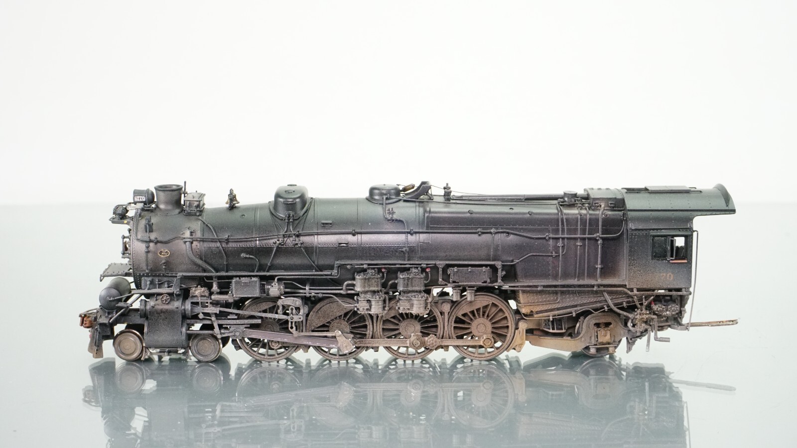 Challenger Imports Brass M-1A 4-8-2 PRR 6770 WEATHERED HO Scale