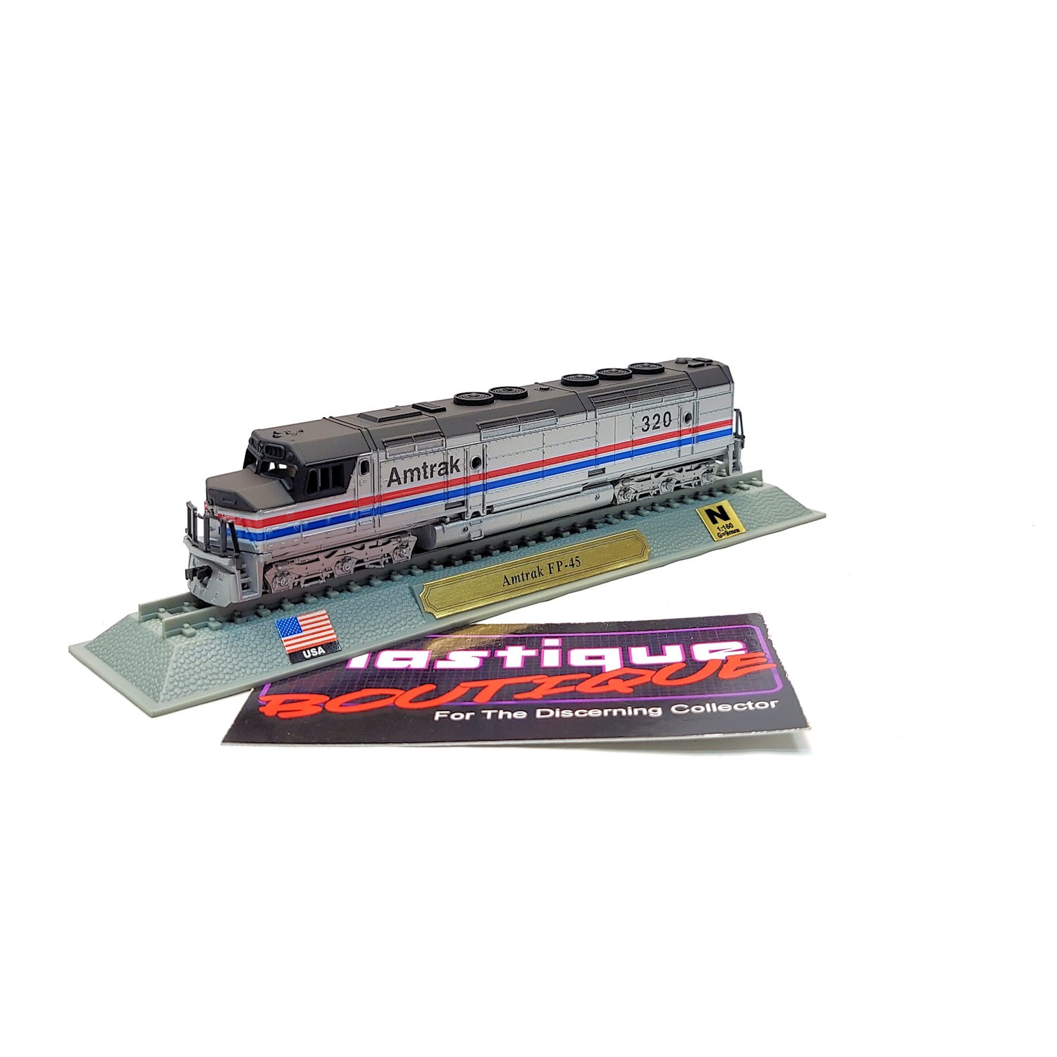 Del Prado Amtrak FP-45 EMD 1:160 2 STATIC MODEL LOCOMOTIVE TRAIN ENGINE SANT…