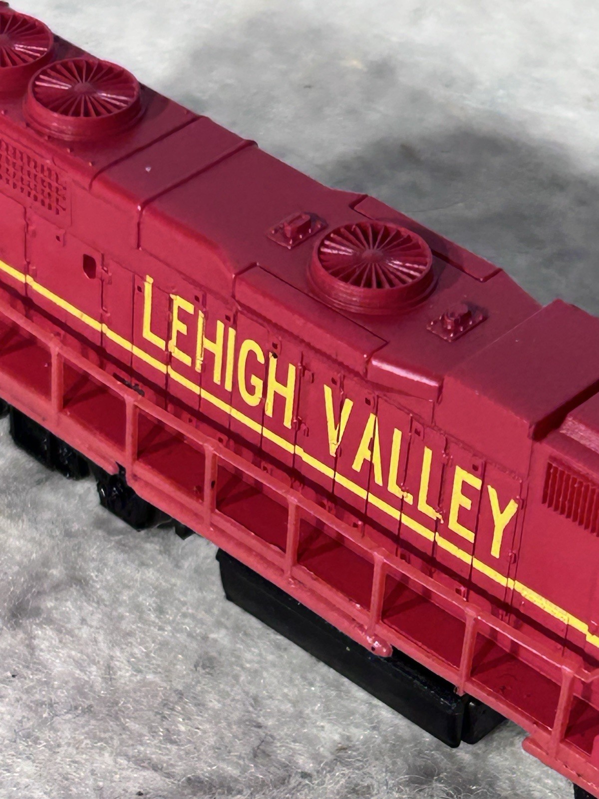 Beautiful Bev Bel/Life Like Lehigh Valley RR GP-38 Diesel Locomotive N Gauge