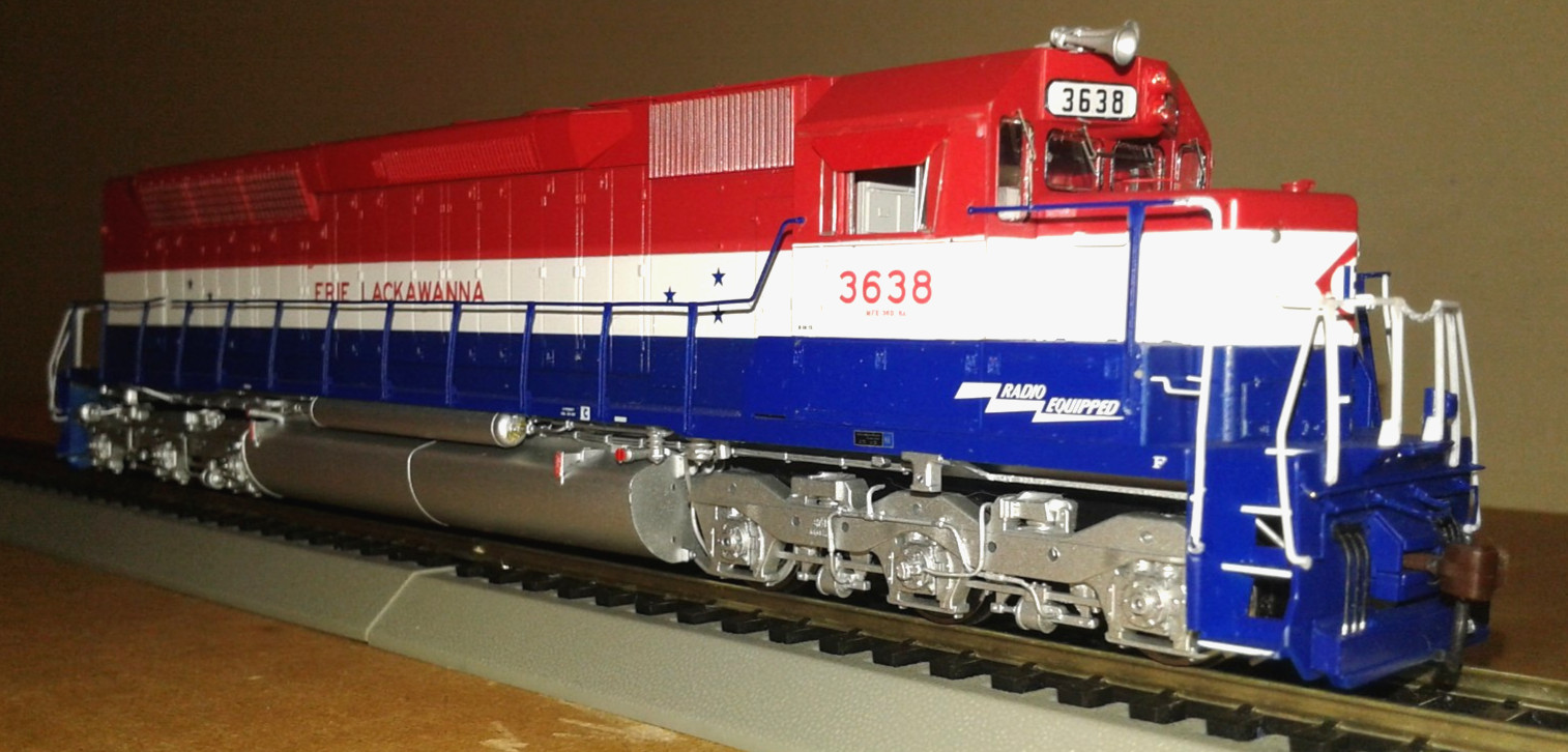 HO SCALE ATHEARN GENESIS SDP45 ERIE LACKWANNA EL #3638 DCC & SOUND NO BOX READ
