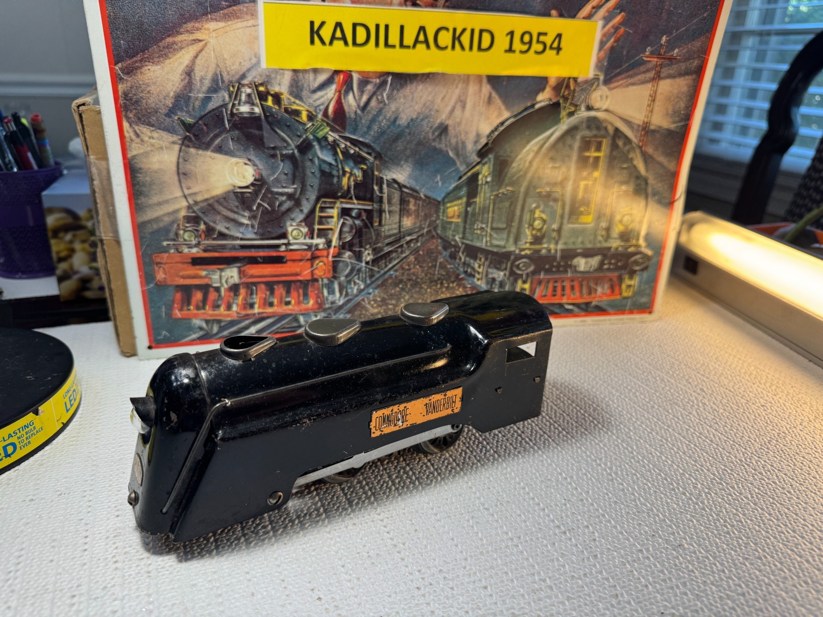 🚂 O SCALE- MARX – VINTAGE 0-4-0 LOCO, TENDER, PASSENGER CARS -TIN 💥L2502