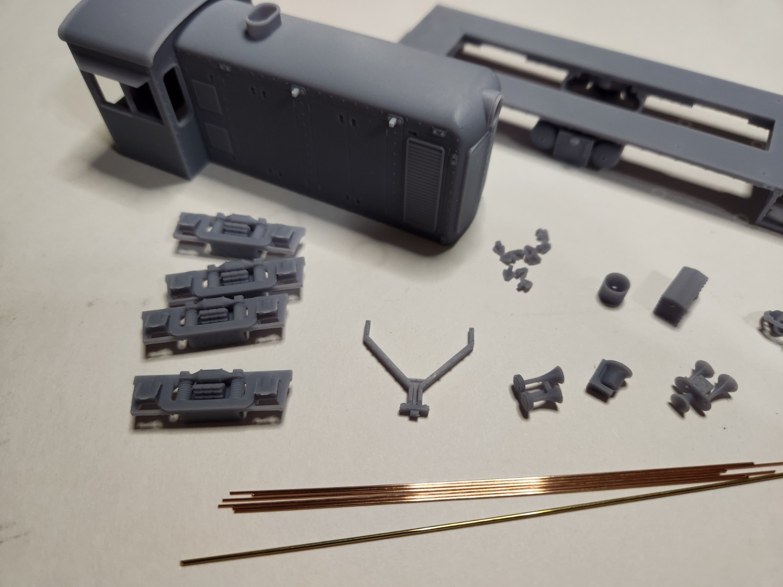On30 Davenport Switcher Kit 3D Printed For Bmann HO 44ton Mechanism Unassembled