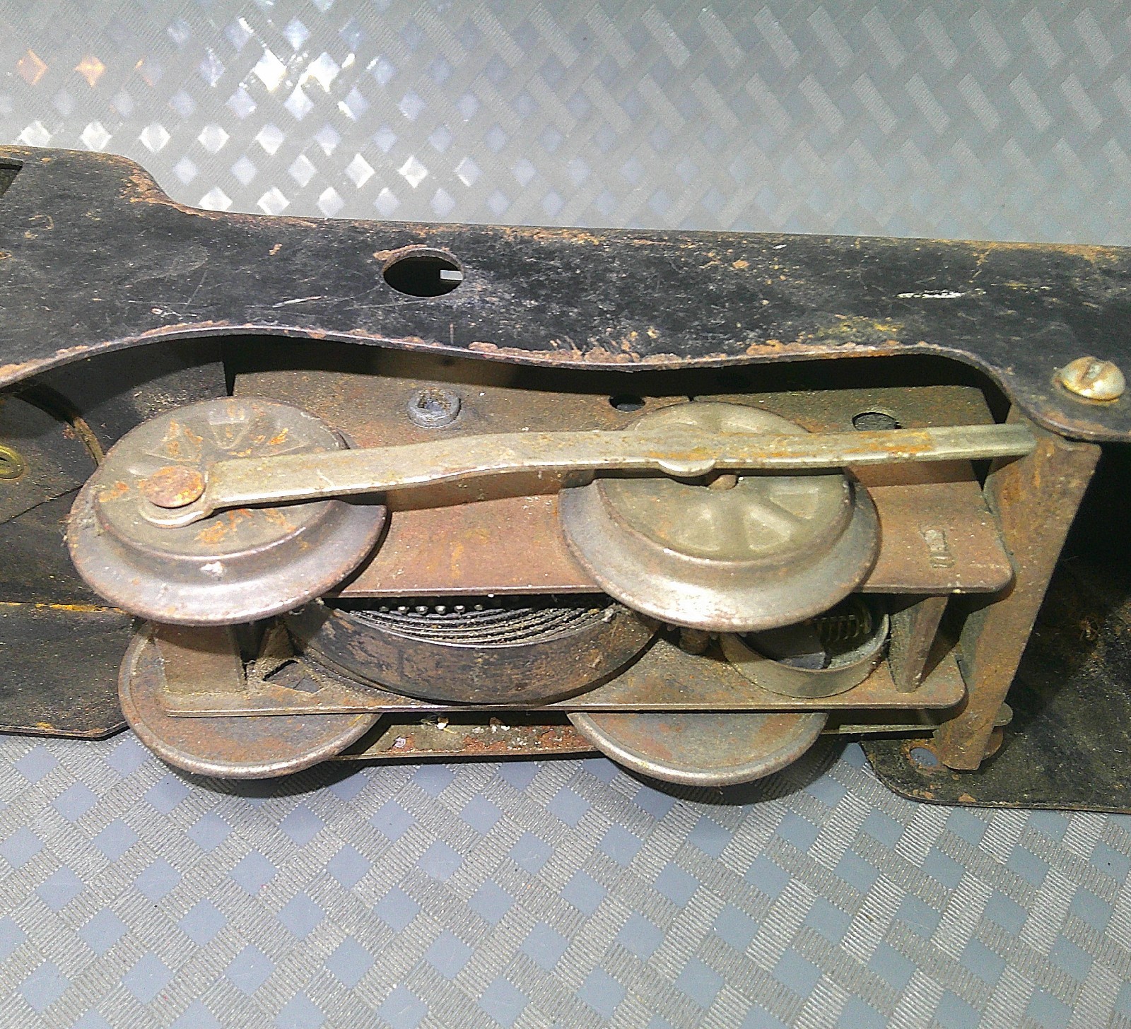 Vintage 1940s Pressed Steel Marx Steam Engine Locomotive Train Metal Black USA
