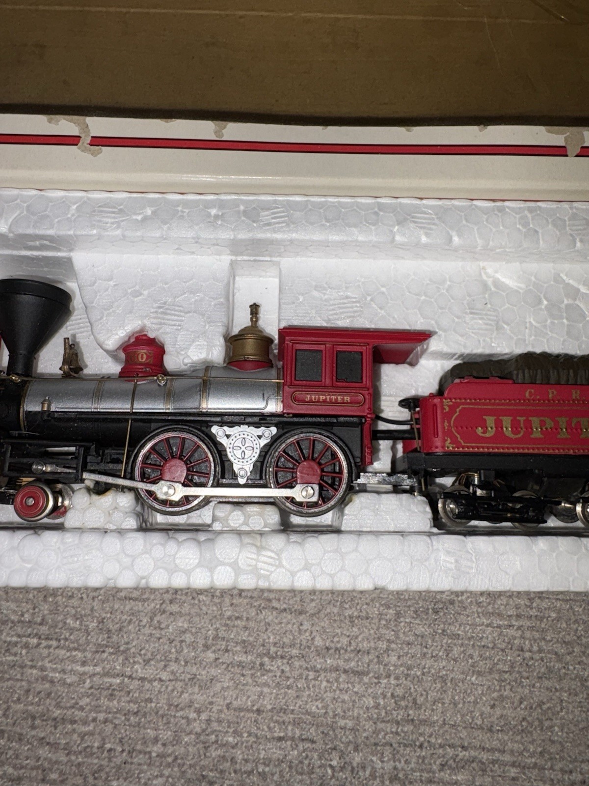 HO Bachmann 41-510-24 CPRR Central Pacific 4-4-0 American Steam #60 “Jupiter”
