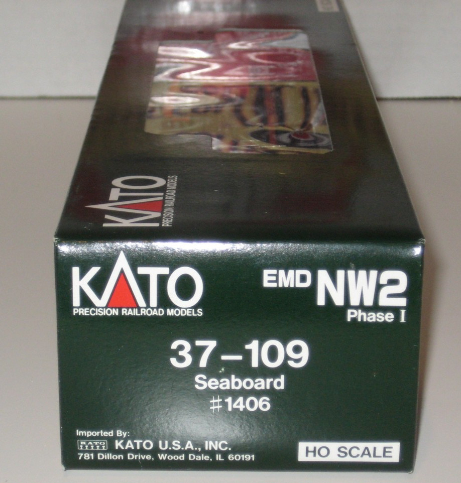 KATO 37-109 HO Scale Seaboard EMD NW2 Phase 1 Diesel Switcher #1406