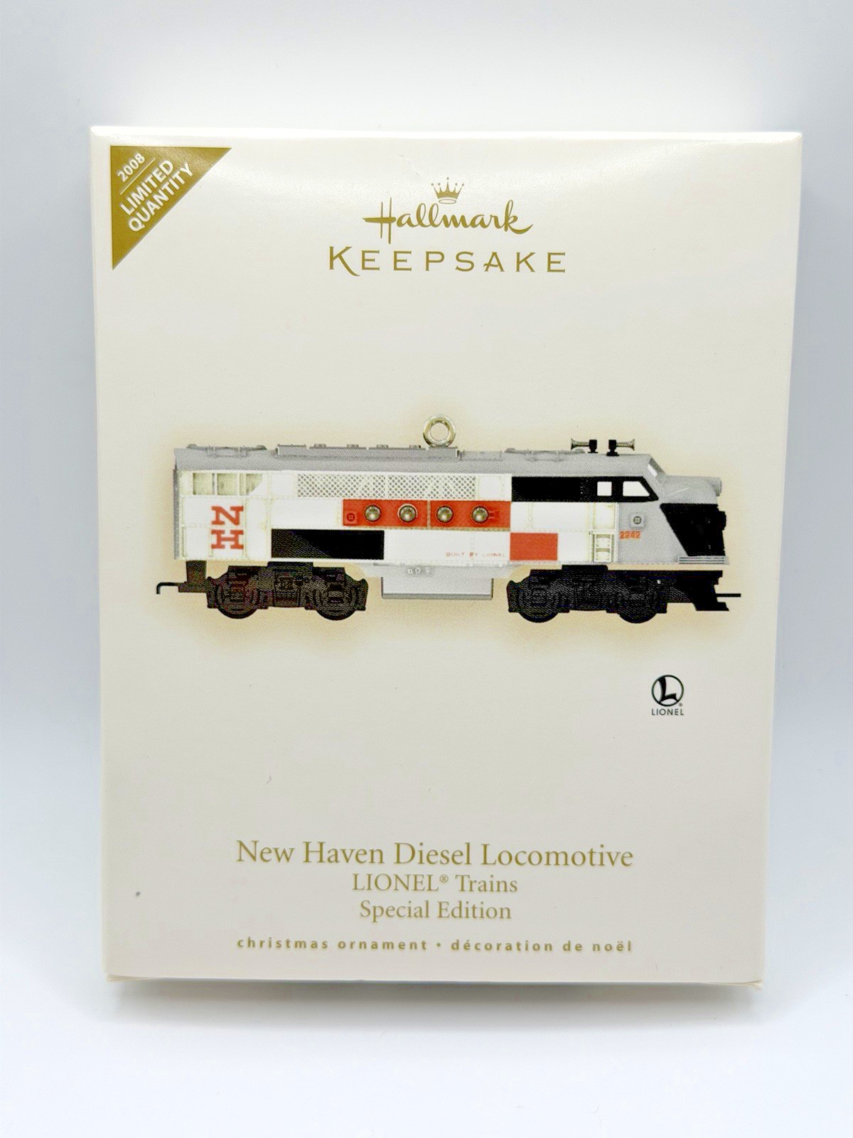 HALLMARK ORNAMENT LIONEL TRAINS NEW HAVEN DIESEL LOCOMOTIVE 2008 SPECIAL ED NEW