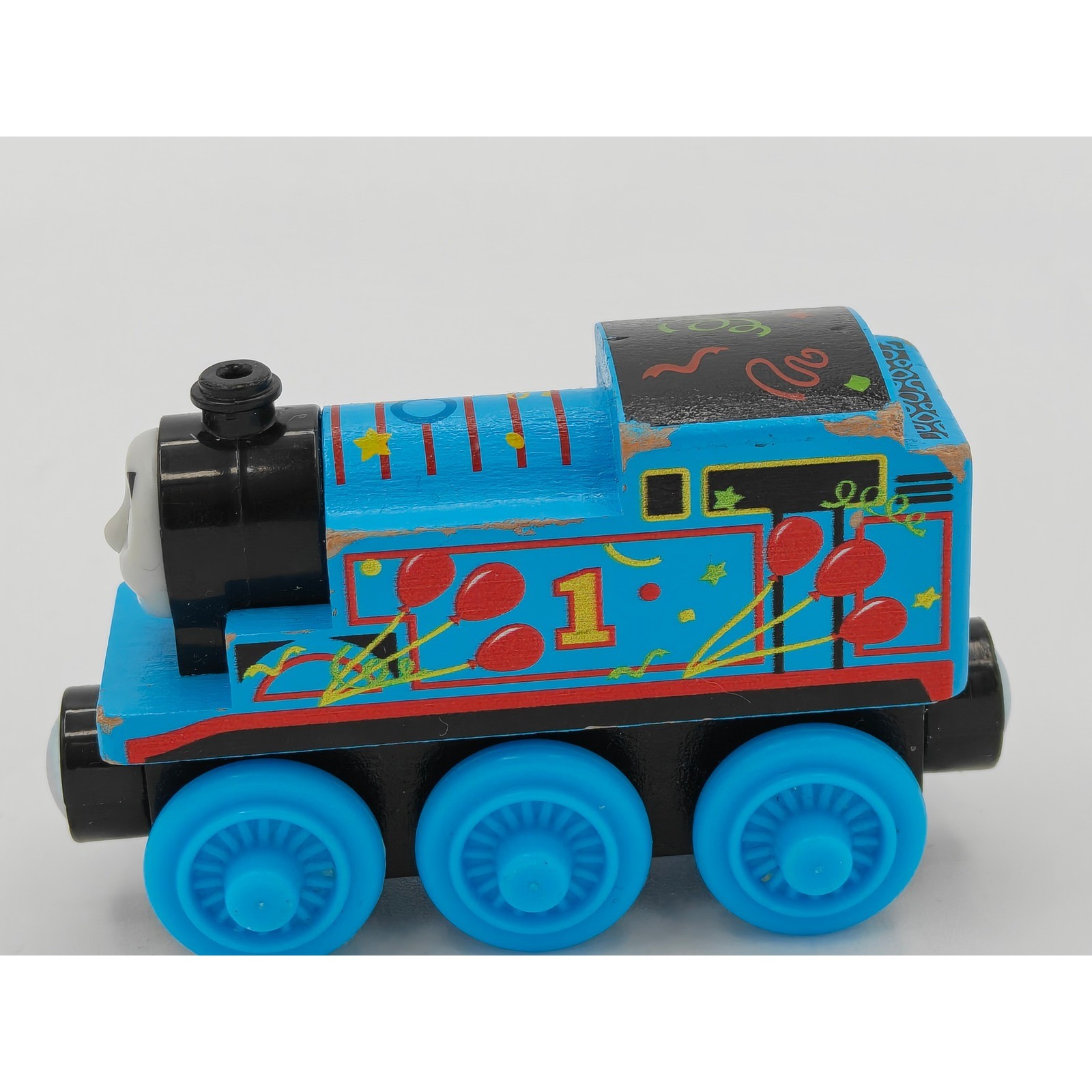 Thomas & Friends Wooden Railway Birthday Thomas Blue Train Engine GGG69 2019