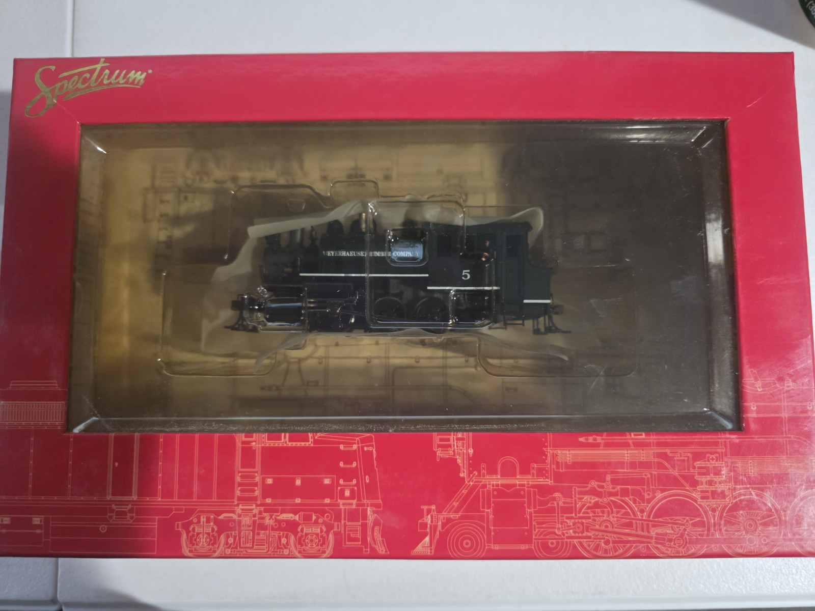 Spectrum HO 81816 0-6-0 Saddle Tank Loco -DCC On Board Weyerhaeuser Timber #5