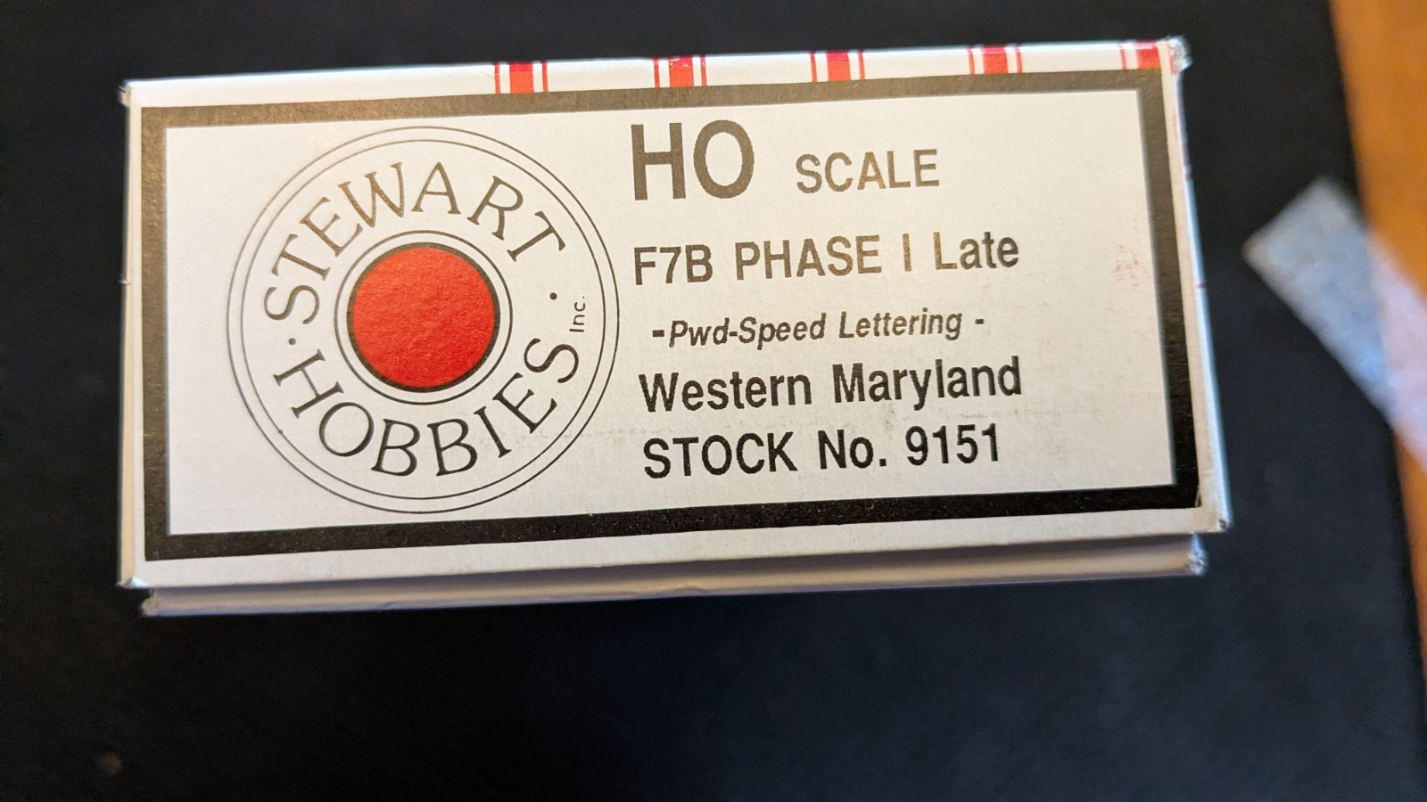 Stewart/Kato HO F7B Diesel DUMMY, Western Maryland , NIB