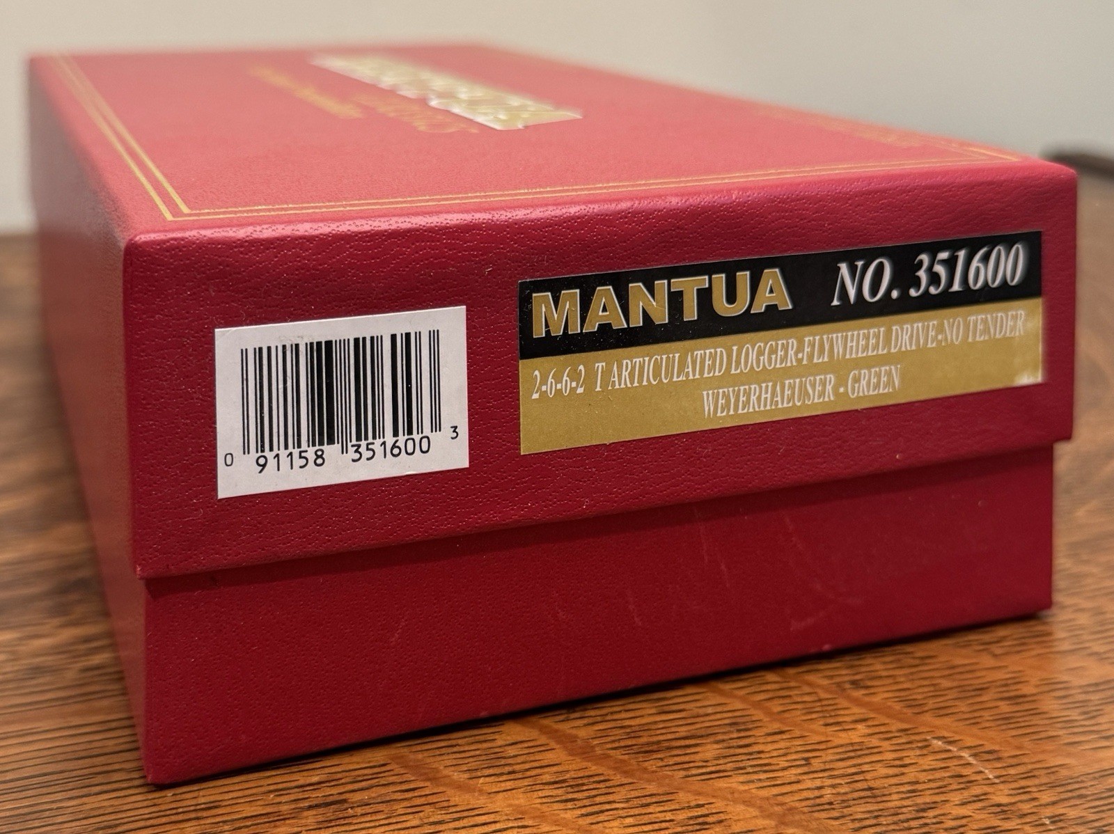 MANTUA 351600 HO 2-6-6-2T Weyerhauser Articulated Logger loco FLYWHEEL DCC Ready