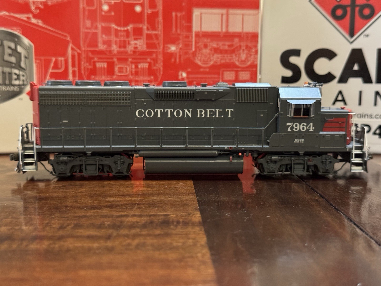 HO ScaleTrains Rivet Counter Cotton Belt SSW GP40R #7964 SXT41917 DCC & Sound