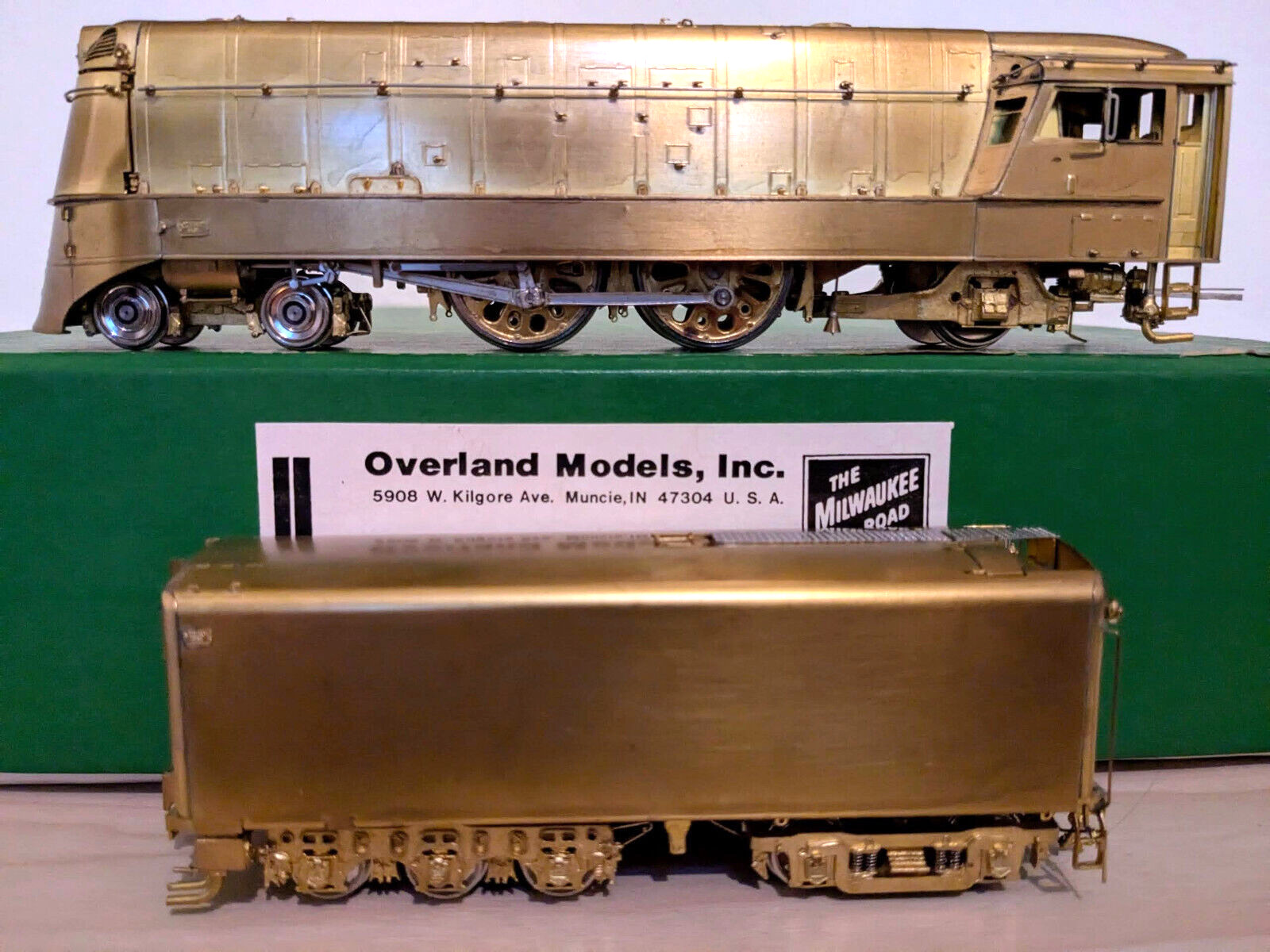 **1 OF 100! OVERLAND BRASS MILW RD CLASS A 4-4-2 #3-4 MODERNIZED HO *”RUNS G@@D!
