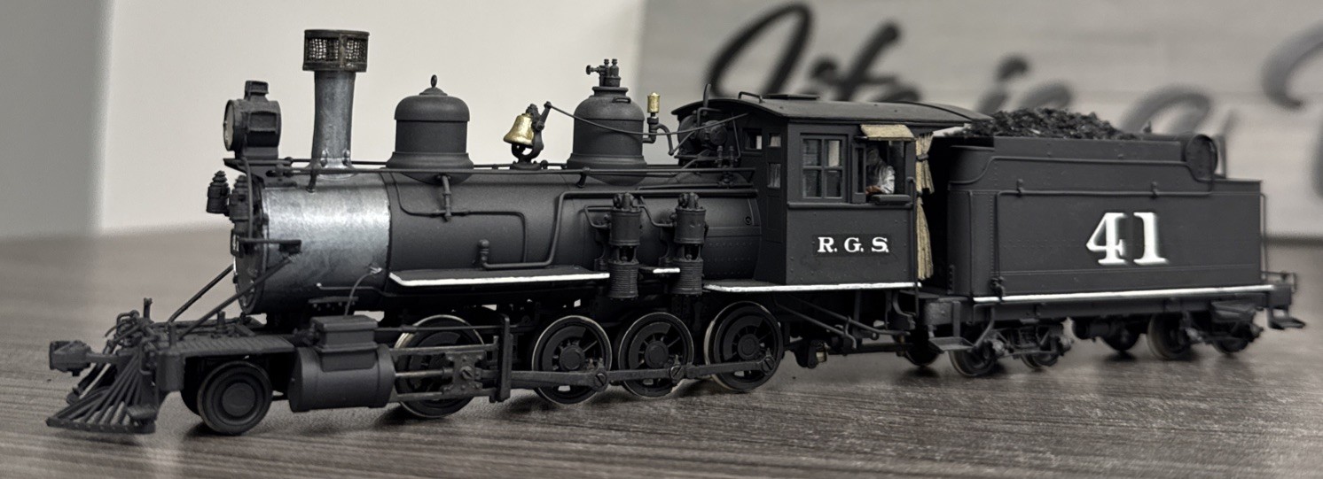 Pacific Fast Mail Sn3 Brass Consolidation Rio Grande Southern 2-8-0 C-19 #41
