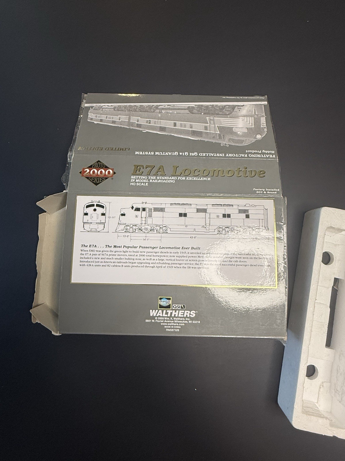 FOR PARTS Walthers Proto E7A Pennsylvania PRR 5843 DCC HO Green Gold 920-40986