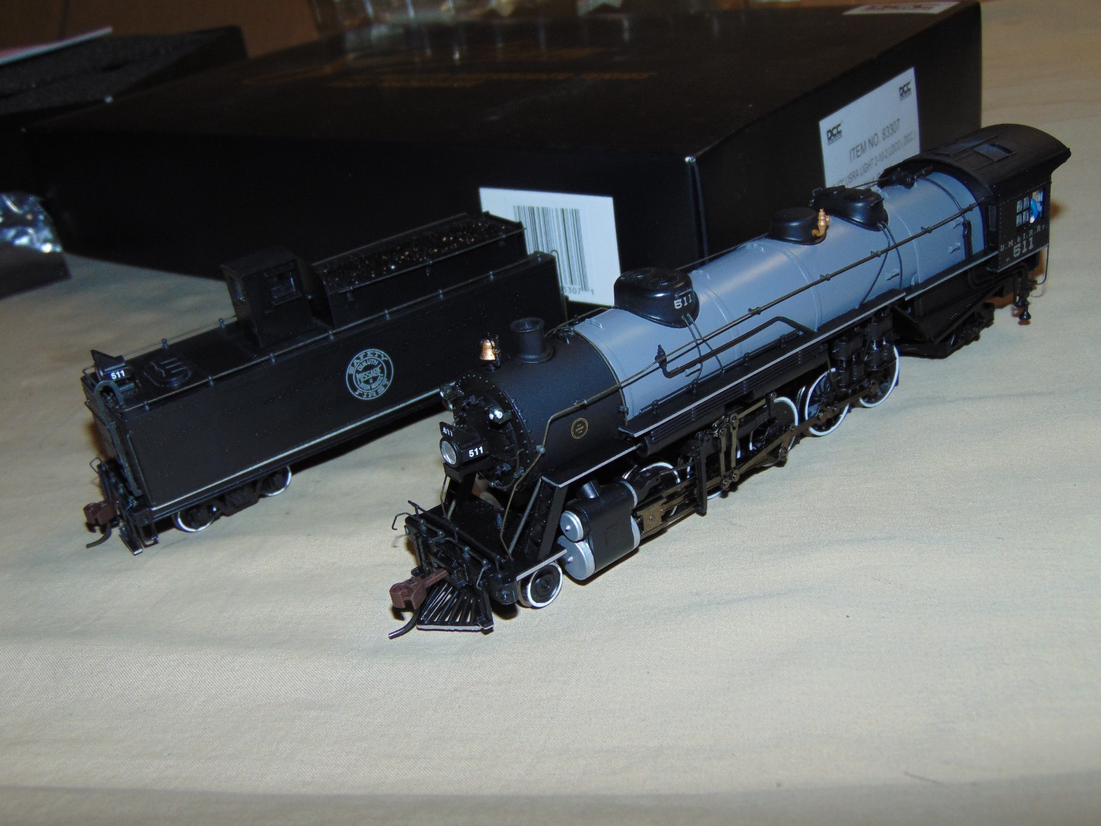 BACHMANN SPECTRUM HO 83307 2-10-2 MISSABE DM & IR STEAM ENGINE WITH DCC + BOX