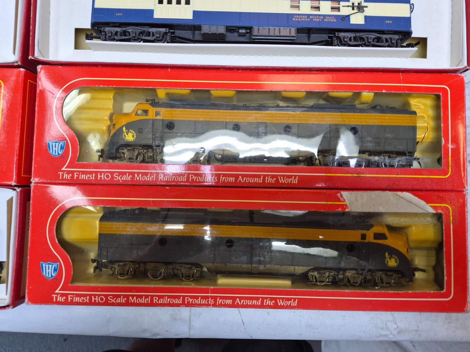 RIVAROSSI & IHC HO JERSEY CENTRAL BLUE COMET 9 PC SET E8 A-A & 7 CARS “SCARCE”