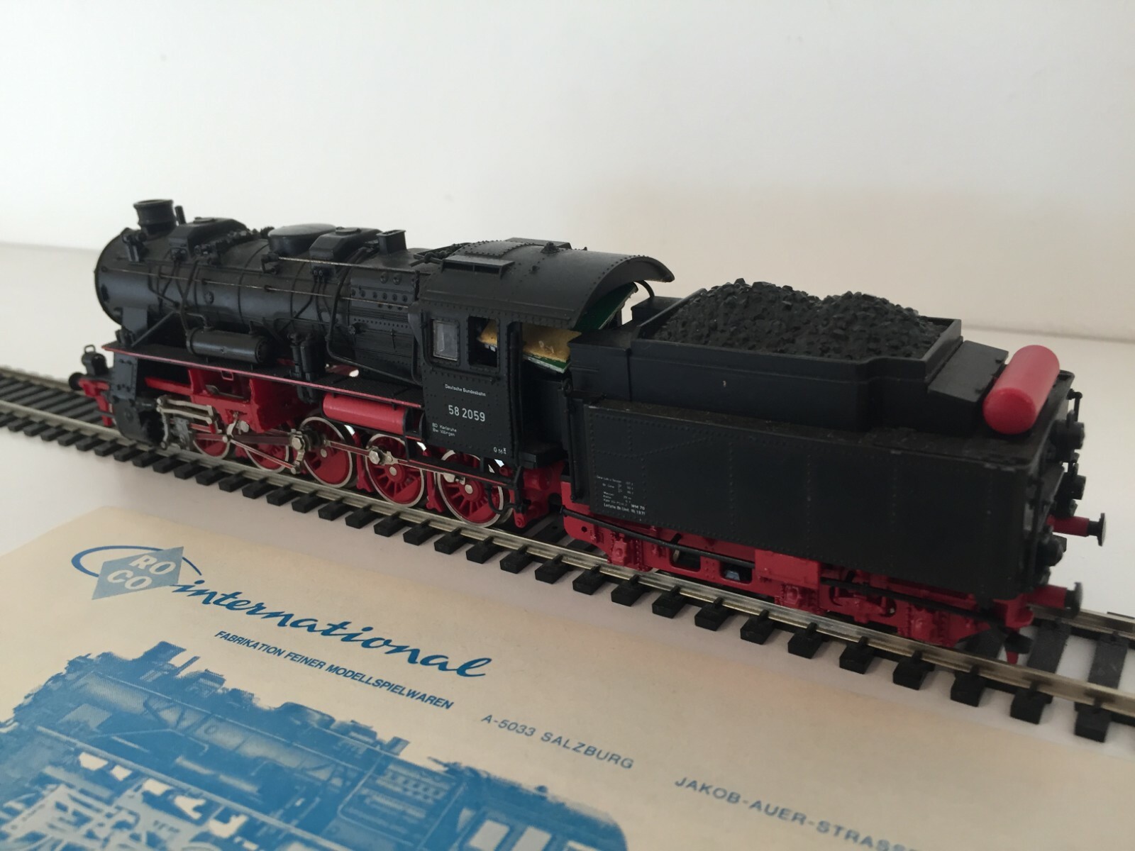 Roco HO Scale 4112 Prussian G12, DB Br58 (58 2059) 2-10-0 in Epoch iii Livery