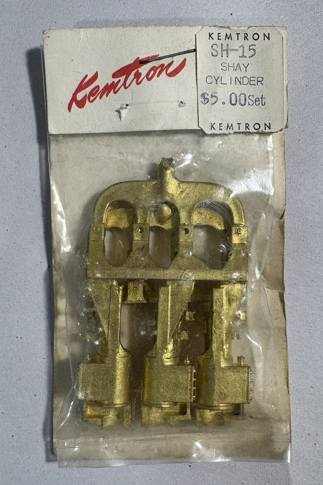 Vintage Kemtron On3 Scale Shay 3-Cylinder Engine Casting Pack SH-15 Brass NOS
