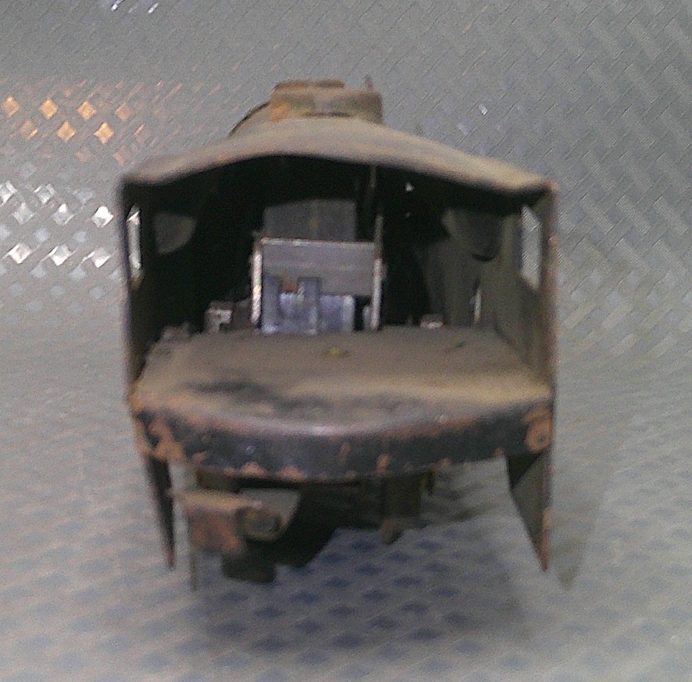 Vintage 1940s Pressed Steel Marx Steam Engine Locomotive Train Metal Black USA