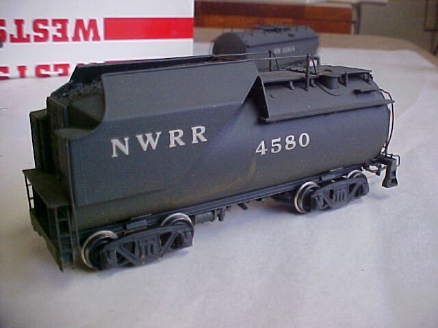 Westside Models HO scale brass 2-8-2 B&O Locomotive with aux. tender in OB