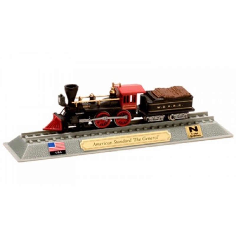 American Standard THE GENERAL USA 1:160 Railroad locomotive DelPrado LOC013