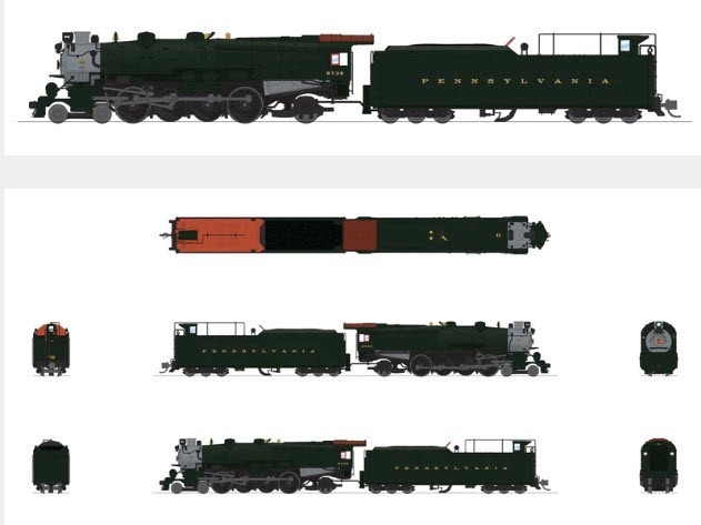 Broadway ltd (N) 8515 PRR M1b 4-8-2 #6749 DC/DCC/SOUND – NEW