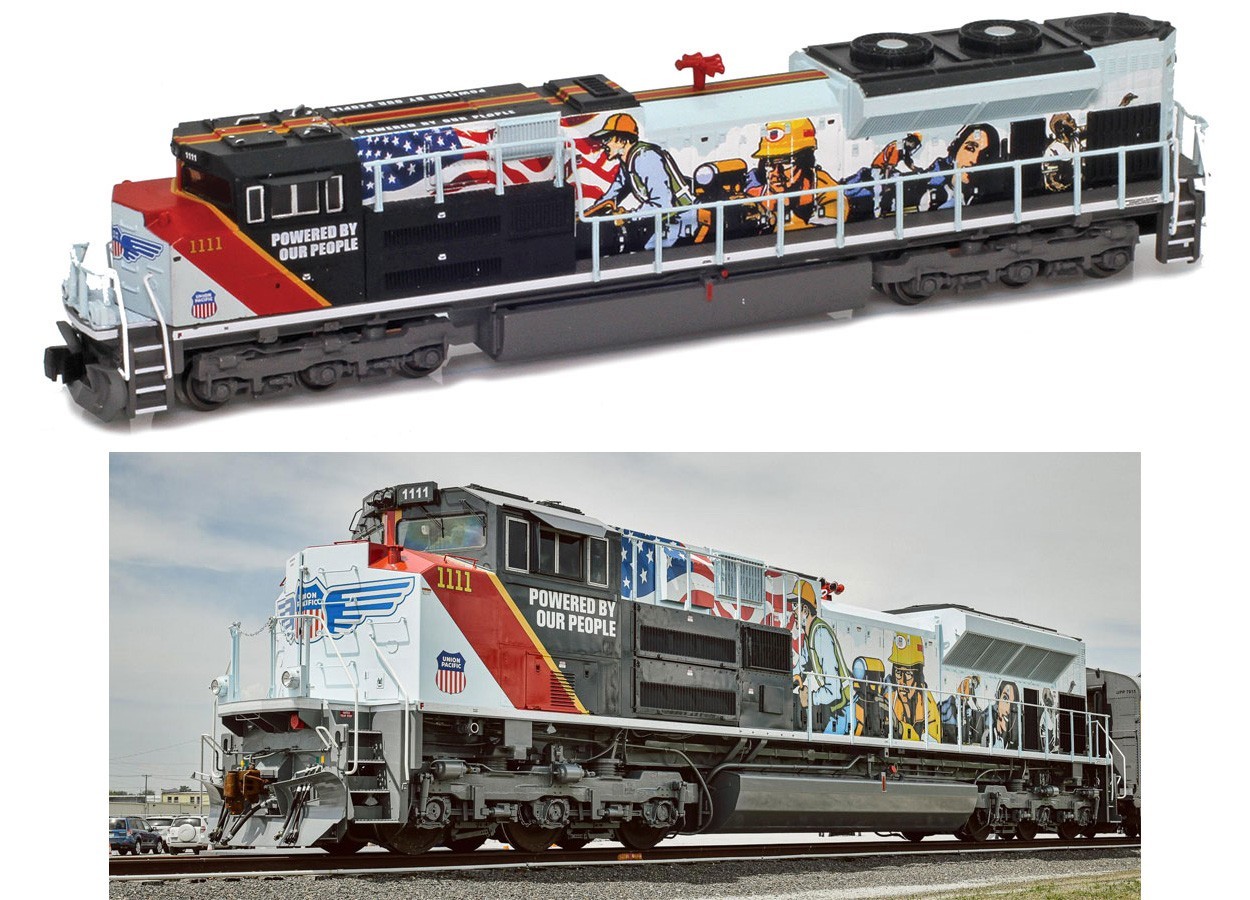 AZL 63109-9 SD70ACe Heritage UP Powered by our People Locomotive Z Scale Z Gauge