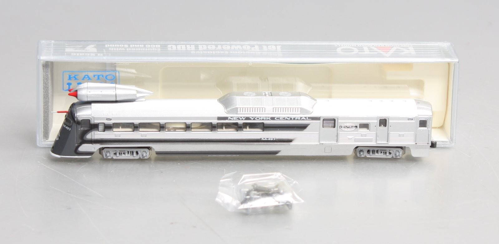Kato M-497 N Scale New York Central Jet Powered RDC w/ DCC LN/Box