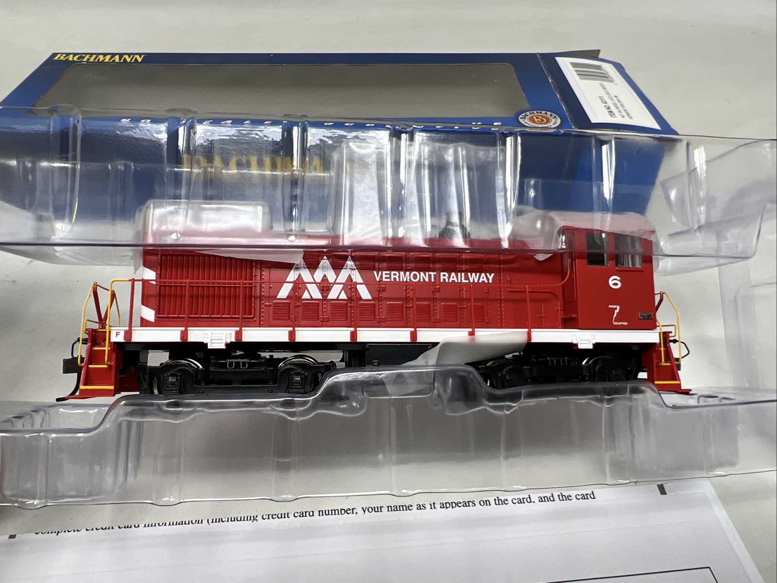 Bachmann Alco S4 Diesel Locomotive Vermont Railway #6 HO Scale DCC Ready