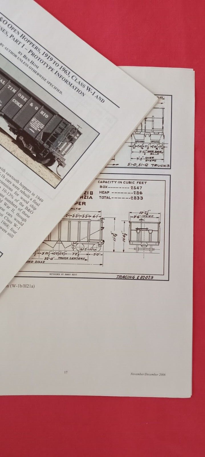 B&O Wagon Top Boxcar articles build &data RMC ’05 Mainline Modeler ’97#85