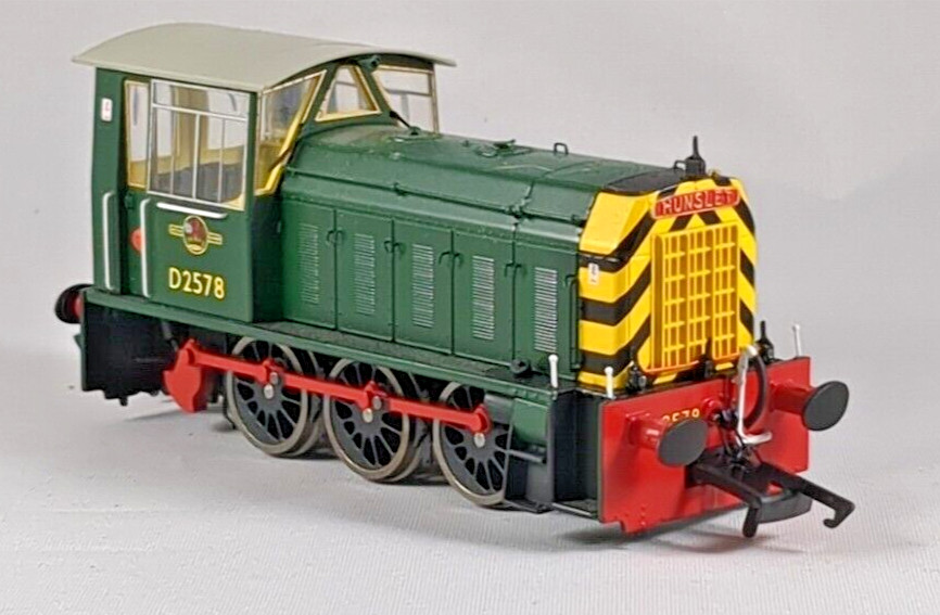 Heljan 2501 Class 05 Hunslet Shunter D2578 BR Green Wasp Stripe As Preserved DCC