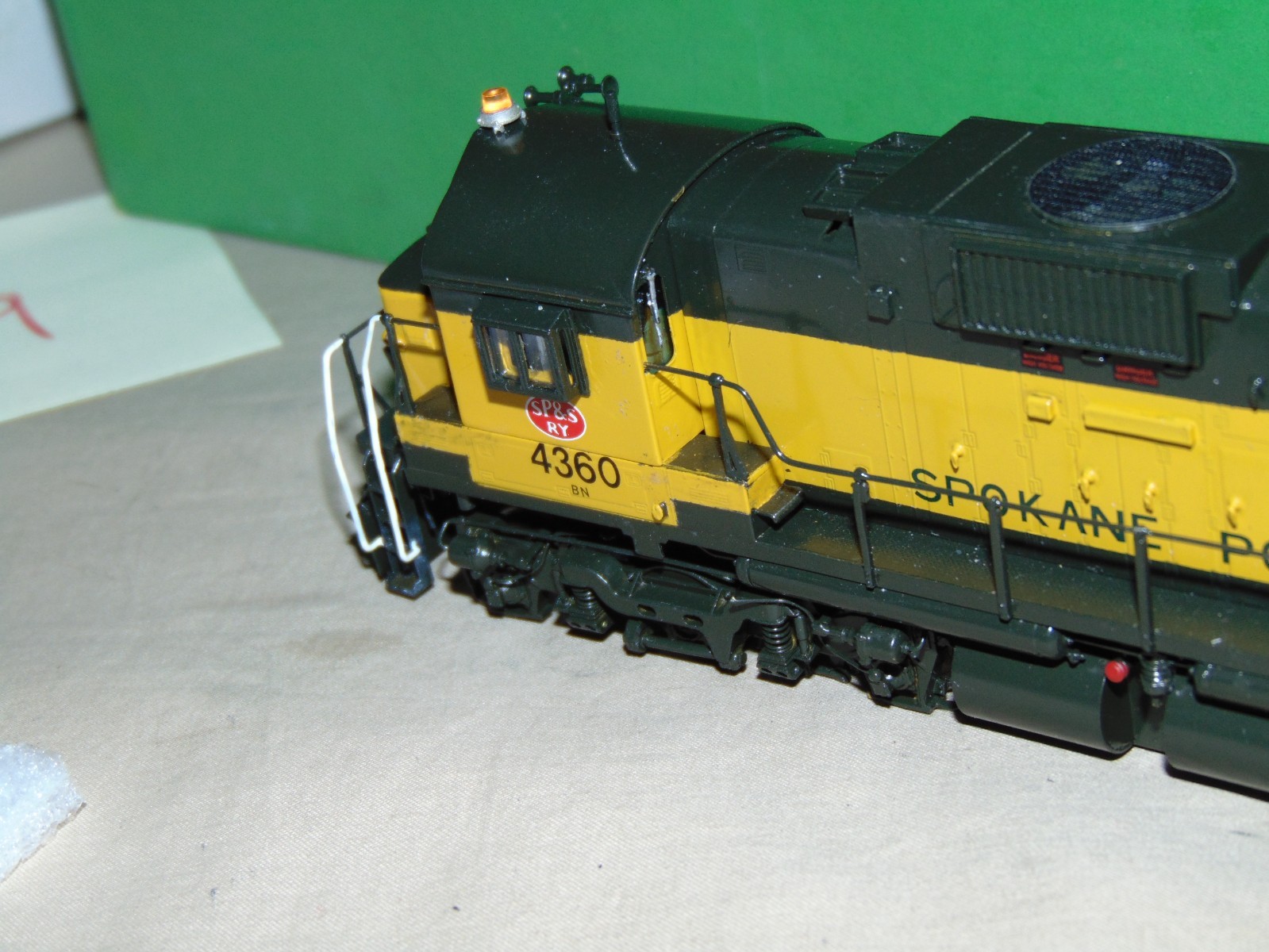 OVERLAND MODELS HO BRASS 6167 SPOKANE PORTLAND & SEATTLE C636 PAINTED +BOX #59