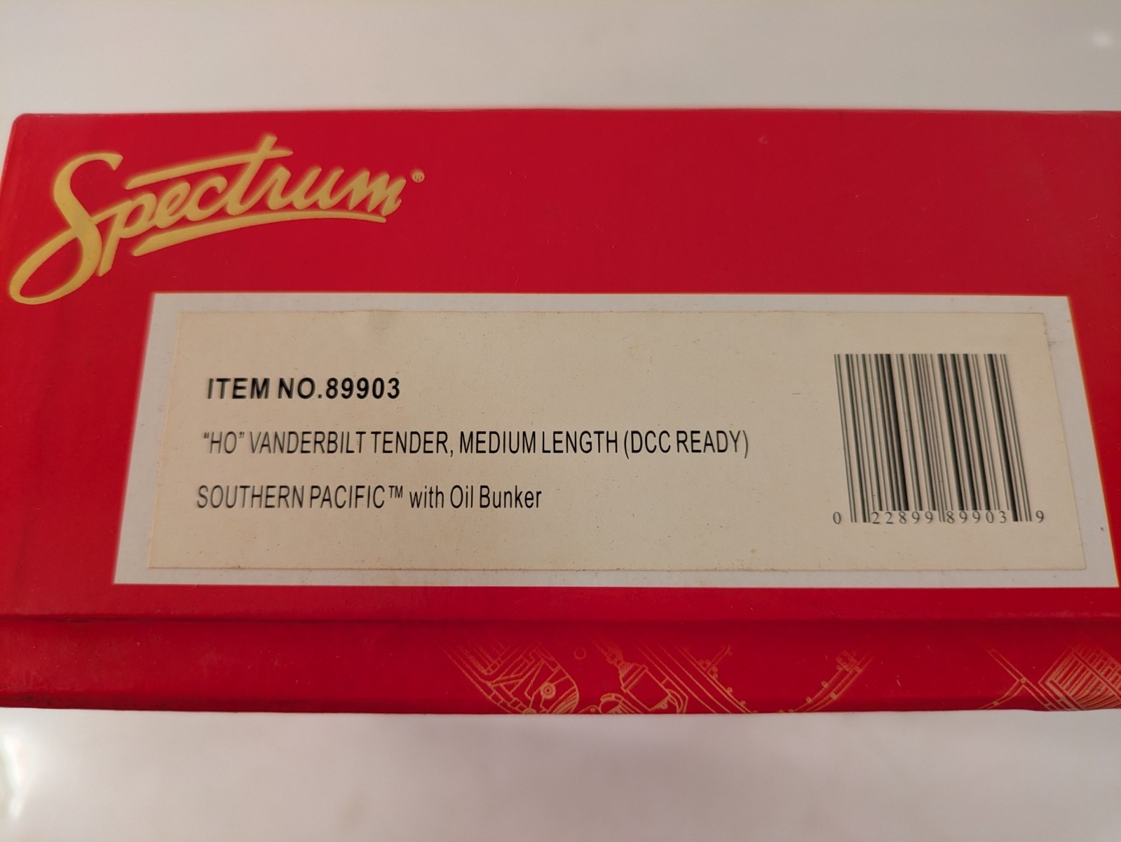 HO Vanderbuilt Medium Length Tender DCC Ready SP Southern Pacific NOS # 89903