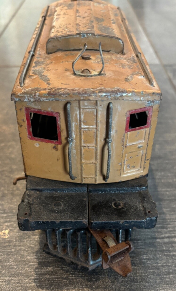 Antique IVES Railway Lines Motor #3236 Wide Gauge Electric Locomotive Tin 1989