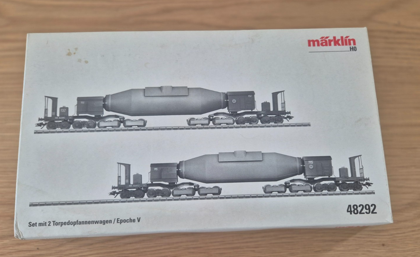 MäRKLIN HO 48292 SET WITH TWO TORPEDO LADLE CARS TYP 8008 EUH BRAND NEW