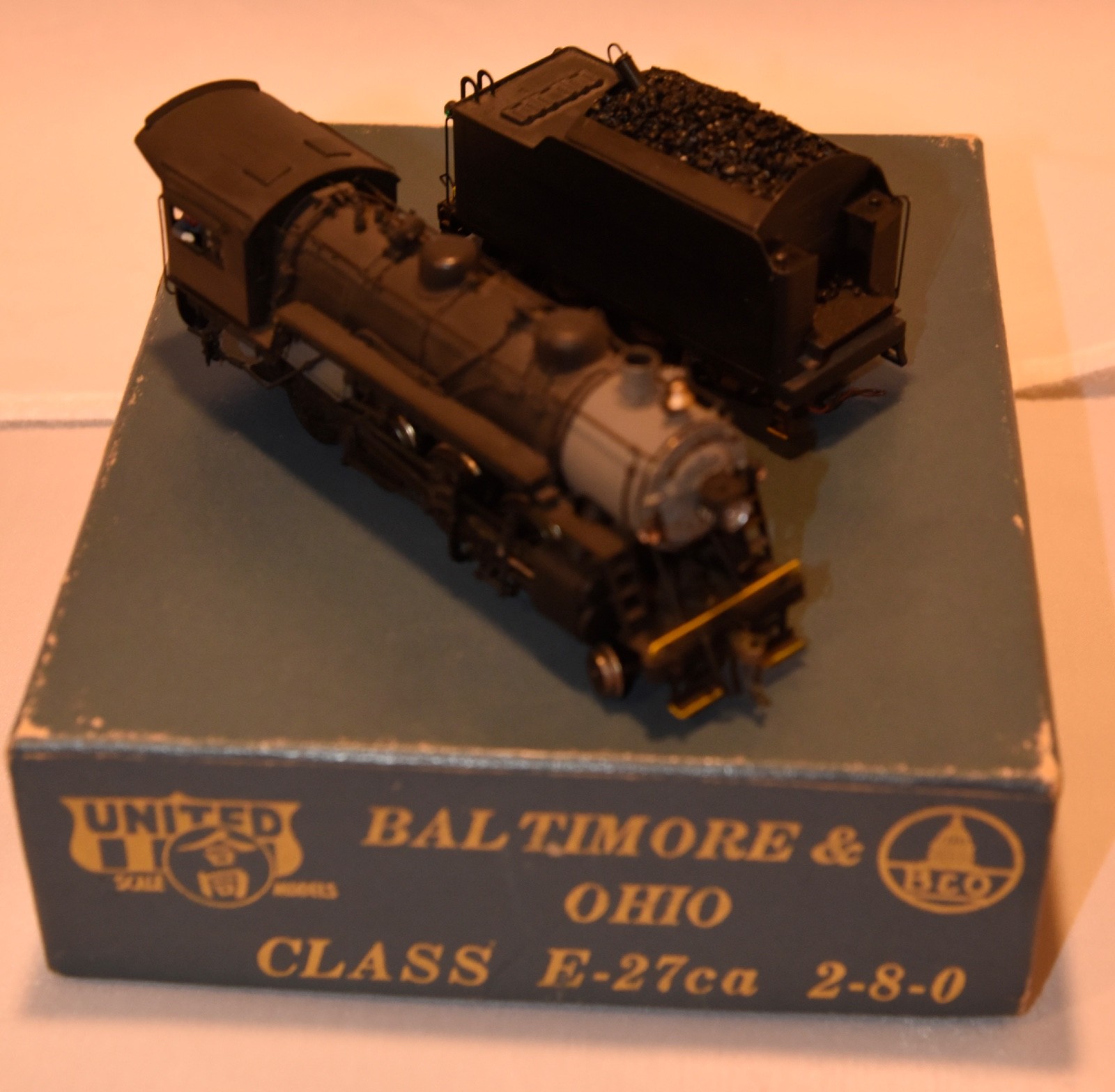United Scale Models HO Scale B&O Class E-27ca 2-8-0 Brass Locomotive & Tender
