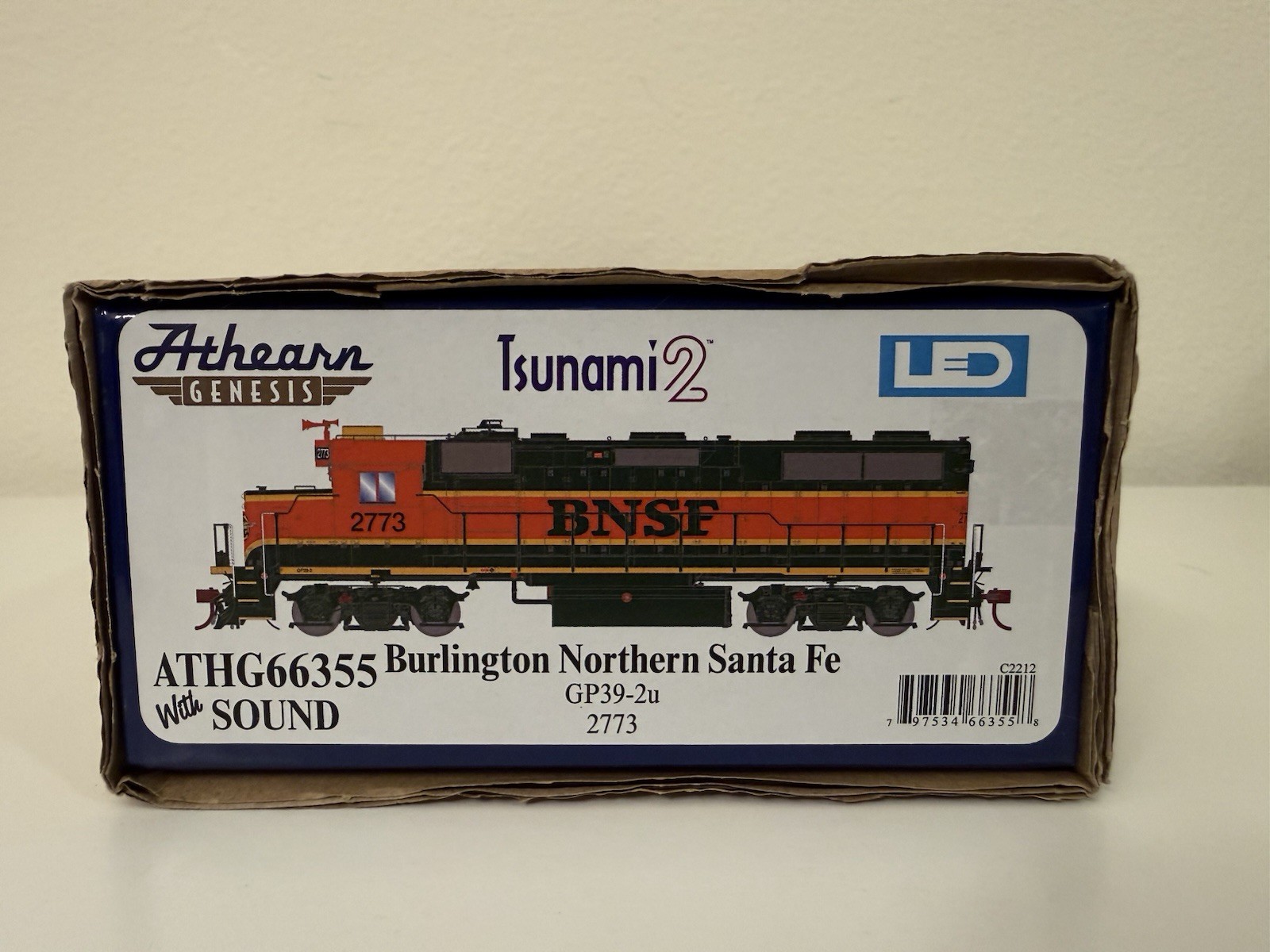 BNSF EMD GP39-2u #2773 DCC& Tsunami2 Sound HO Scale ATHG66355 Athearn Genesis