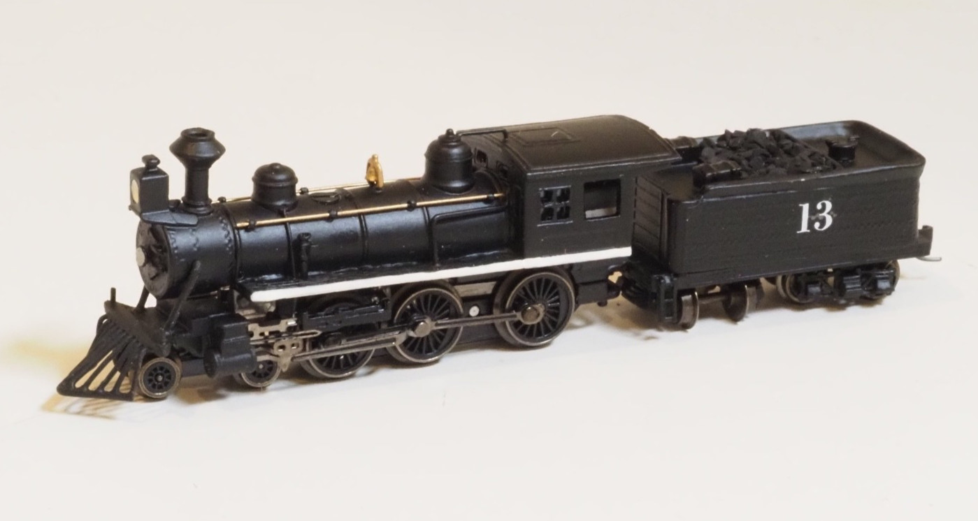 Brass Z-scale Westmodel 30032 American Early Era Steam Locomotive + tender, NEW