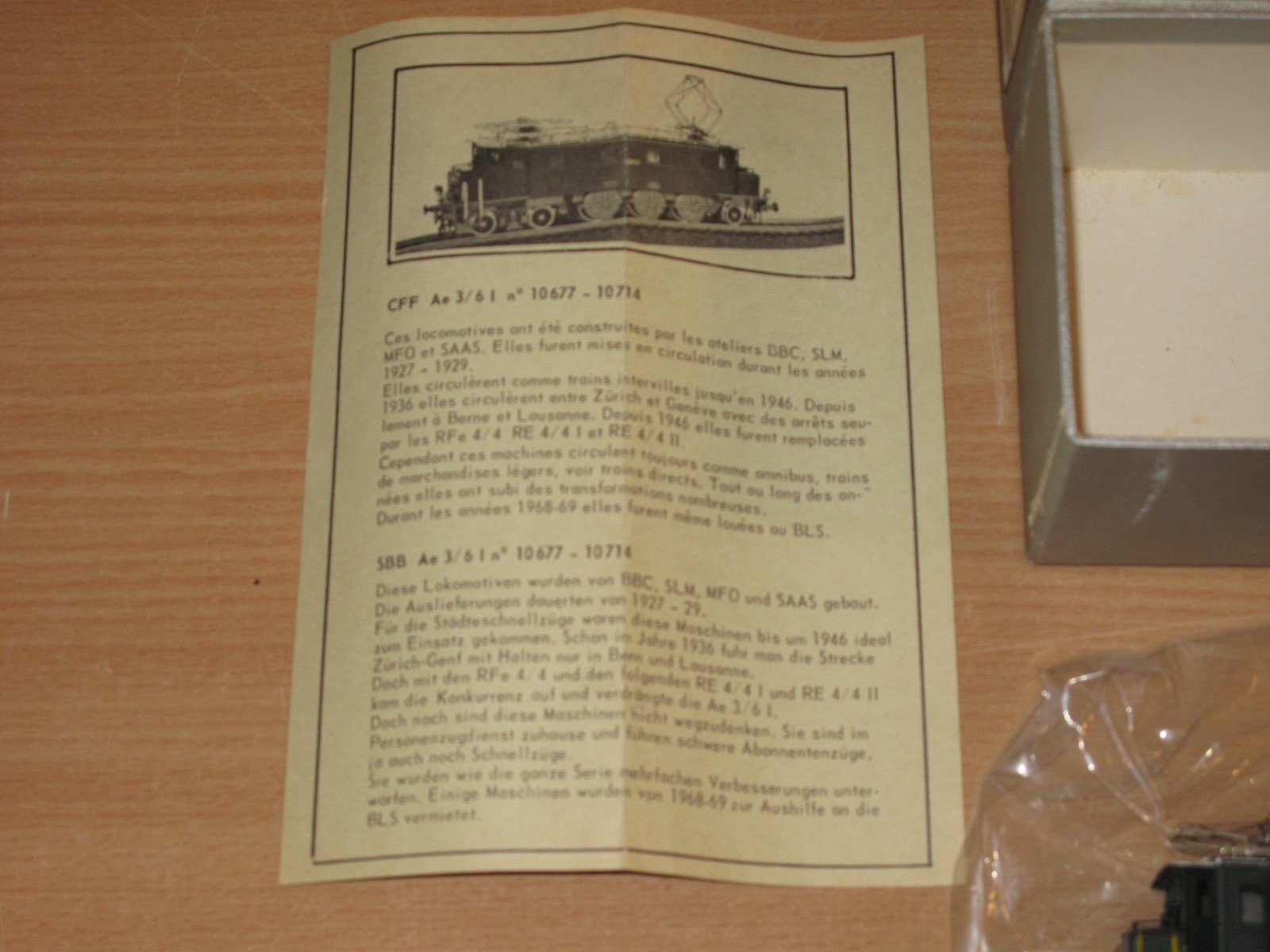 Metropolitan SA Nr. 520 H0 E-Lok AE 3/6 I CFF In Top
