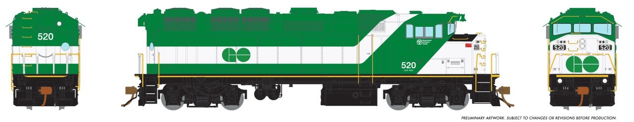 Rapido 19502 HO Scale Go Transit GMD F59PH #524